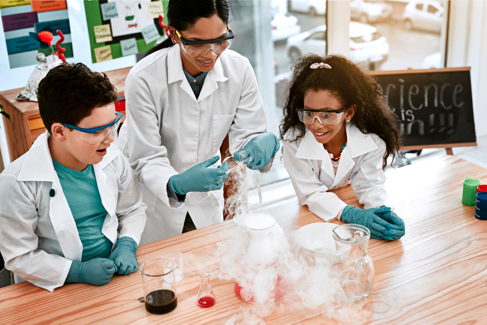 Science experiments encourage exploration